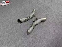 Tuyau catalytique avant KM Premium SS304 Euro 6 pour Ferrari SF90 Stradale Spider 4.0T V8, échappement haute performance isolé thermiquement