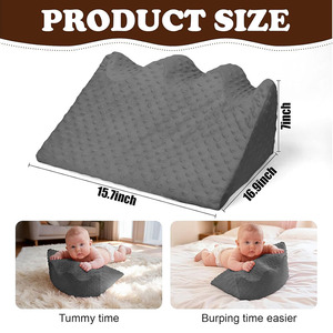 Almohada Ergonómica <span class=keywords><strong>para</strong></span> Bebés con Diseño 8567, Funda Extraíble y Lavable, Espuma Viscoelástica, <span class=keywords><strong>para</strong></span> Posición Boca Abajo, Regalo <span class=keywords><strong>para</strong></span> Recién Nacidos, Soporte Corporal - Product Image 2