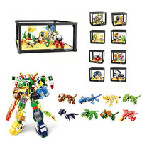 Meilleures ventes : Micro blocs de construction DIY 6-en-1 Dinosaure Fossil Robot Mecha et 8-en-1 Ensemble Palais de Princesse et Aquarium