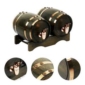 Table de <span class=keywords><strong>tonneau</strong></span> de <span class=keywords><strong>vin</strong></span> en bois double fabriquée à la main en pin massif chêne bois personnalisé Whisky bière tonneaux de <span class=keywords><strong>vin</strong></span> à vendre - Product Image 5