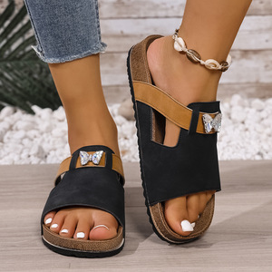 Sandalias Planas Cómodas para Mujer, Sandalias Casuales de Verano con Punta Abierta, Ligeras para Uso Diario - Product Image 2