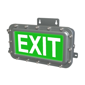 Luminaire d'urgence antidéflagrant à prix d'usine, batterie au lithium, lettres vertes, éclairage de sortie d'urgence IECEx ATEX - Product Image 4