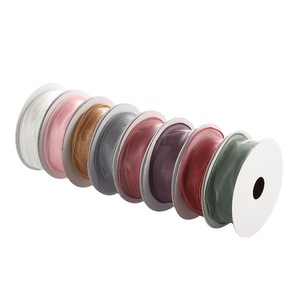 Premium Frosted Organza <b>Ribbon</b> Romantic Sheer Texture For Birthday Event Table Styling - Product Image 4