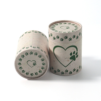 Tube d'emballage en papier kraft de qualité alimentaire recyclable pour pizza, gâteaux, aliments pour animaux – Taille personnalisable, adapté aux aliments lyophilisés pour chats