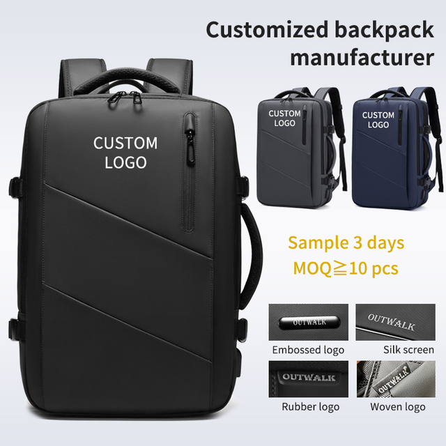 New Luxury Large Capacity Fits 17 Inch Laptop USB Charging Port Water-resistant Oxford Business Trips School Laptop Backpack