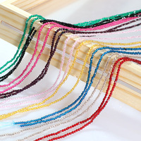 Perles de verre micro-facettées de qualité supérieure, assorties de plusieurs couleurs, pour la création de bijoux délicats en DIY, bracelet personnalisé