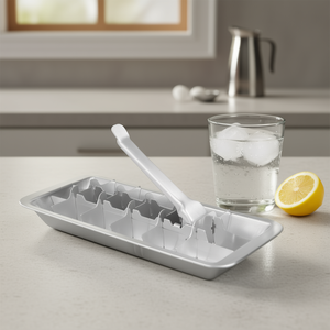 แม่พิมพ์ทำน้ำแข็งพร้อมตัวดันน้ำแข็ง แพ็ค 6 ชิ้น ถาดน้ำแข็งโลหะสำหรับใช้ในบ้าน - Product Image 3