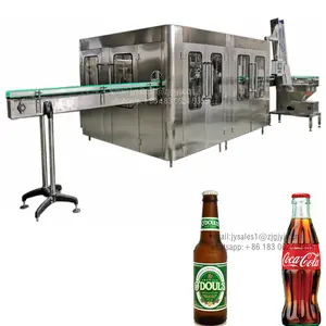 Carbonated Water Production Plant / Bottling Production Plant Beer Bottle Filling Machine