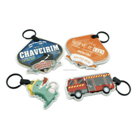 Porte-clés LED de forme personnalisée Porte-clés torche miniature en PVC porte-clés LED promotionnel personnalisé