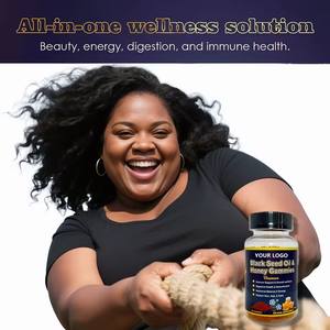 อาหารเสริมน้ำมันเมล็ดดำผสมน้ำผึ้งและวิตามินรวมสำหรับผมและผิว แบบ OEM/ODM แบรนด์ส่วนตัว - Product Image 2