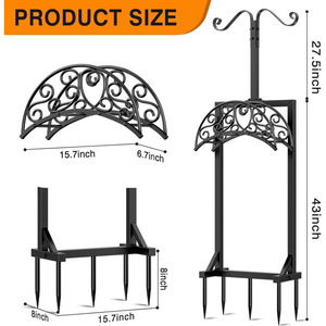 Soporte para Manguera de Jardín - Organizador de Manguera Mejorado - Soporte y Enrollador de Manguera Independiente - Product Image 2