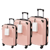 Vente en gros Sac de voyage unisexe personnalisé Ensemble de bagages 20/24/28 pouces avec roulette et serrure Ensemble de valise à la mode