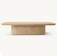 Table basse rectangulaire décorative moderne RH Oslo Base en chêne américain, meubles de salon personnalisables
