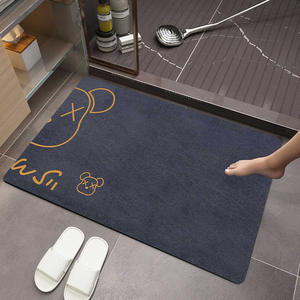 Alfombra de baño rectangular de tierra de diatomeas suave, absorbente y antideslizante para baño, inodoro, entrada y hogar. - Product Image 3