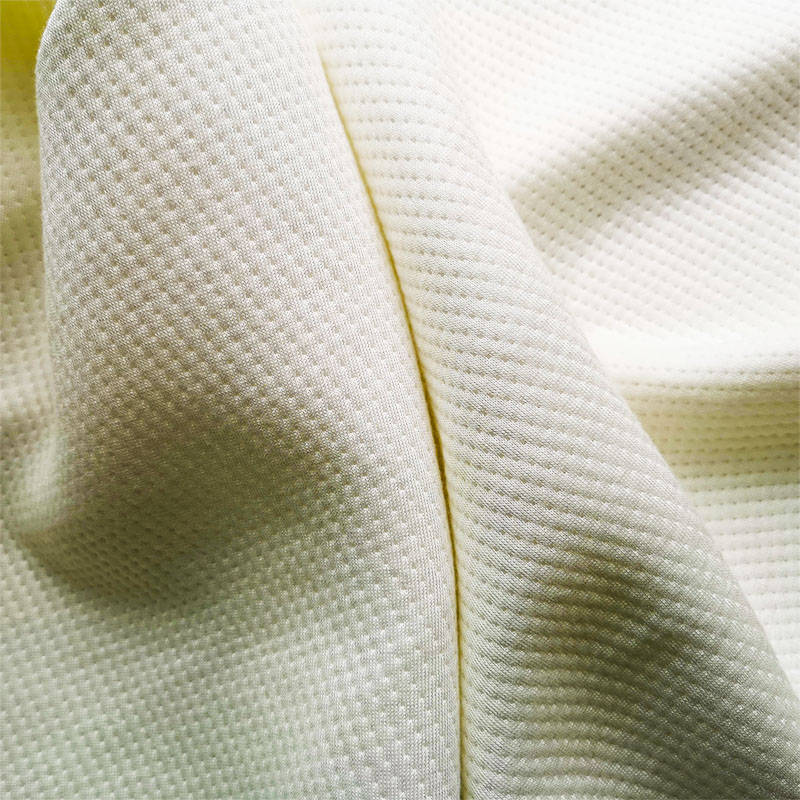 Hot Sale White Bamboo Material Jacquard Knitted Mattress Fabric Textiles Fabric for Latex