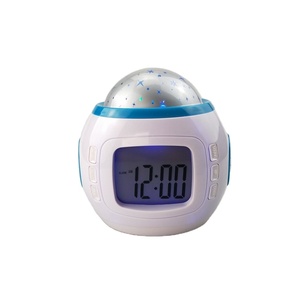 projector children's night light Music Star Sky Digital Led Projection Projector Alarm Clock Calendar