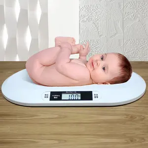 Poids numérique intelligent de 20kg pour bébé Appareil de pesage électronique pour bébé Matériau ABS Alimenté par batterie 30kg Poids maximum numérique