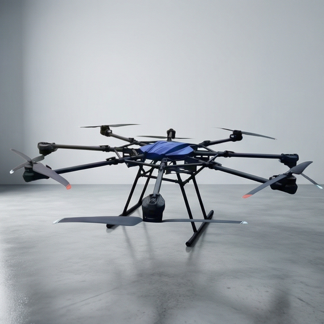 50kg Heavy Duty Payload 8 Axis Carbon Fiber X Type Frame Remote Control Brushless Motor Camera Industrial Grade Drone 10KM Range