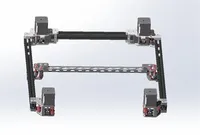 Funssor raffiné Voron2.4 imprimante 3D CNC aluminium 9mm ceinture 4AWD Mod pièces de mise à niveau pour moteur pas à pas NEMA17