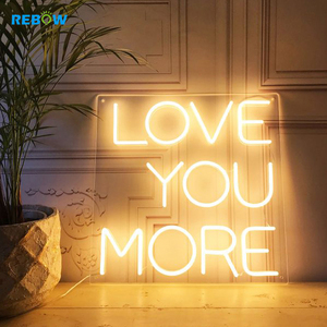 Reboow Drop Shipping ubriaco in amore matrimonio festa di compleanno decorazione lettere personalizzate pubblicità LED insegne al Neon - Product Image 6