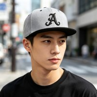 Topi Baseball Snapback 6 Panel Unisex Custom Sporty Model Flat Brim, Dapat Disesuaikan, Bahan Katun Metalik Emas, Bordir 3D Twill