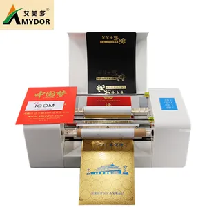 Amydor 360C AMD360C digital hoja de oro de impresión/máquina de estampado en caliente de la máquina/papel de impresora para tarjeta de invitación de boda