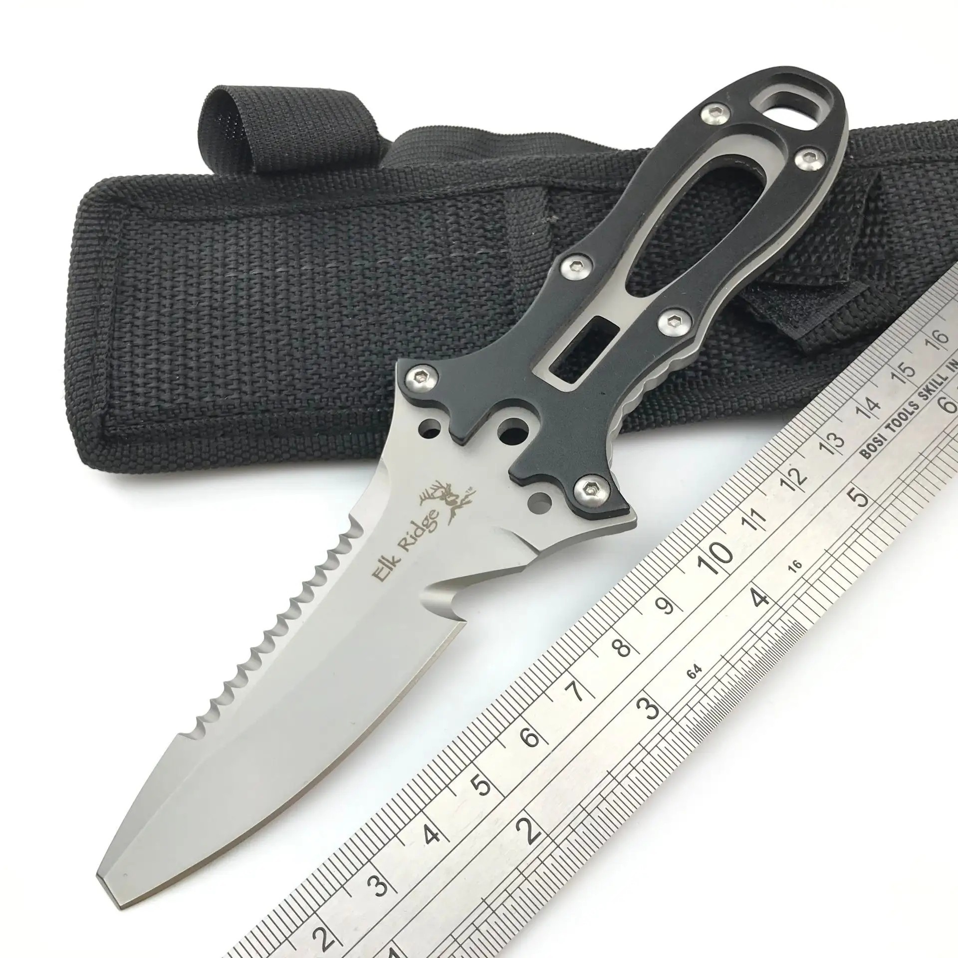 Full tang outdoor Knives camping survival hunting knife with nylon cover