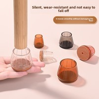 Patins antidérapants en plastique pour pieds de chaise et de table, coussinets épais résistants à l'usure, protections pour chaises et tables