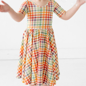 Abbigliamento Personalizzato per Bambini, Gonne Estive Boutique, Vestiti Casual per Bambine, Abbigliamento Casual in Cotone per Neonati, Vestito Zebrato - Product Image 5