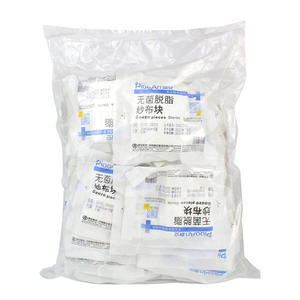 Compresses de Gasa Estériles Piaoan 6x8cm, 8 Capas, Apósito Médico Desechable para Cuidado de Heridas, Paquete de 300 Unidades - Product Image 1