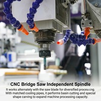 Scie à pont CNC industrielle 3200x2000mm pour marbre avec lame de 350mm pour la découpe de comptoirs de cuisine et de vasques