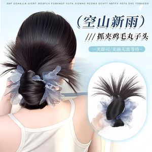 Feather Bun Wig Hair Clip Low Voluminous Bun Hair <b>Tie</b> <b>Back</b> Of Head Wig Miss Any Skin Color Any Face Shape - Product Image 2