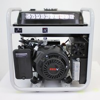 Générateur d'essence portable refroidi par air, haute qualité, faible bruit, 6 kW, monophasé, sortie 220 V, démarrage électrique, réservoir de carburant de 25 L, 12 h d'autonomie