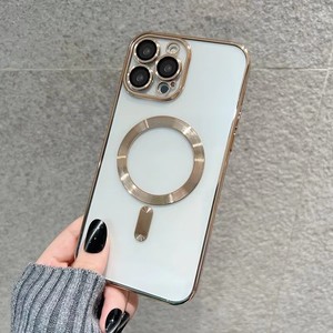 2025 custodia per telefono trasparente magnetica di lusso alla moda per <span class=keywords><strong>Iphone</strong></span> 13 <span class=keywords><strong>14</strong></span> 15 16 Pro Max <span class=keywords><strong>con</strong></span> <span class=keywords><strong>Cover</strong></span> in vetro - Product Image 4