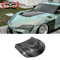 Pour Toyota GR Supra A90 A91 MK5 V Style Panneau de capot en fibre de carbone sèche de haute qualité, kit carrosserie direct usine, accessoires automobiles