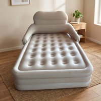 Matelas Gonflable de Luxe Moderne Chinois Portable Pliable Étanche pour Camping Extérieur et Chambre avec Pompe Électrique