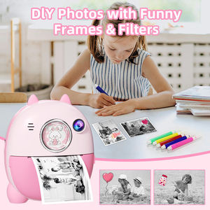 <span class=keywords><strong>Appareil</strong></span> <span class=keywords><strong>photo</strong></span> <span class=keywords><strong>instantané</strong></span> pour enfants à double objectif HD, impression sans encre en <span class=keywords><strong>noir</strong></span> et blanc, <span class=keywords><strong>appareil</strong></span> <span class=keywords><strong>photo</strong></span> numérique pour jeux en plein air pour enfants - Product Image 4