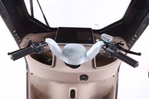 Motocicleta eléctrica de 3 ruedas Scooter Tuk de cuerpo abierto con techo de potencia de 1000W Ruedas de triciclo eléctrico para vehículos pequeños de 3 ruedas - Product Image 6