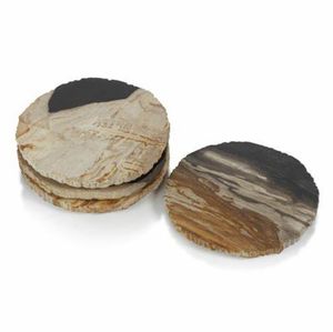 Dessous de verre en bois pétrifié Forme personnalisée Carré Rond Acacia Sous-verres en bois vierges - Product Image 4