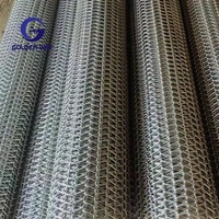 Maille de bande transporteuse de refroidissement en spirale à armure équilibrée en métal d'acier inoxydable de qualité alimentaire 304 316 pour four à sushi rotatif