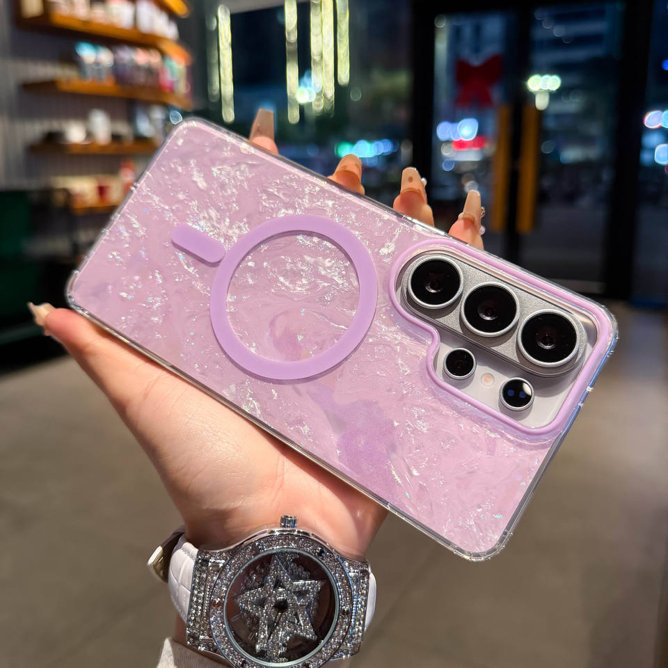 Luxury Glitter Shell Phone Magnetic Case - Image 5