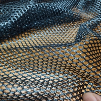 Tissu maille roi tricotée en chaîne, couleur personnalisée, 100% polyester, pour sacs à linge, vêtements et sacs de shopping