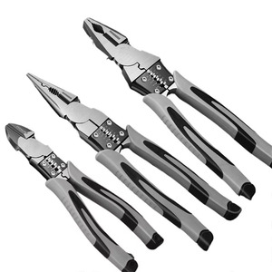 Pince d'électricien universelle D67YC, pince diagonale multifonction avec bec effilé, pince universelle pour fils, assemblage DIY, matériau métallique - Product Image 1