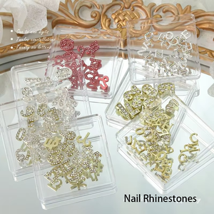 Charmes pour ongles en gros, alliage, diamant doré, luxe brillant, symbole du signe du zodiaque, 12 constellations, charmes pour ongles - Product Image 5