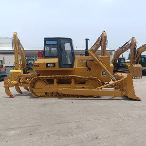 รถดันดินตีนตะขาบ Caterpillar D7G มือสองจากญี่ปุ่น เครื่องยนต์ CAT 3306 ขนาดกลาง พร้อมริปเปอร์ สำหรับงานก่อสร้างปรับระดับพื้นดิน - Product Image 1