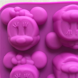 Moules en silicone prix usine pour la décoration de gâteau dessin animé fille souris Fondant moule safran outils de cuisson OEM/ODM bienvenue - Product Image 3