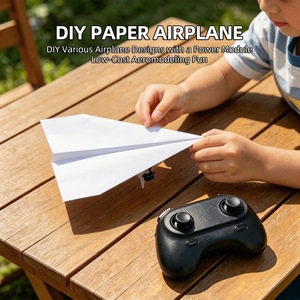 Componentes de Potencia para Avión de Papel con Control Remoto Antiinterferencias de 2.4G, Avión Modelo Experimental para Estudiantes con Doble Motor - Product Image 5