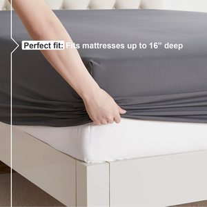 Premium 4 piezas Juegos de cama Cama Heet Cama Faldas Hotel Ropa de cama Colcha colorida - Product Image 5