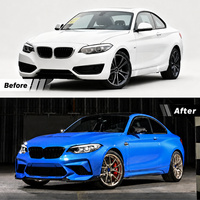 Kit de carrosserie avant et arrière de style sport M2CS pour BMW Série 2 F22 F23 2014-2019, kit de conversion avec capot