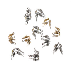 Paslanmaz çelik bağlayıcı toka uydurma topu zincir kalori sonu Crimps boncuk konektörü DIY takı yapımı için Supplie - Product Image 5